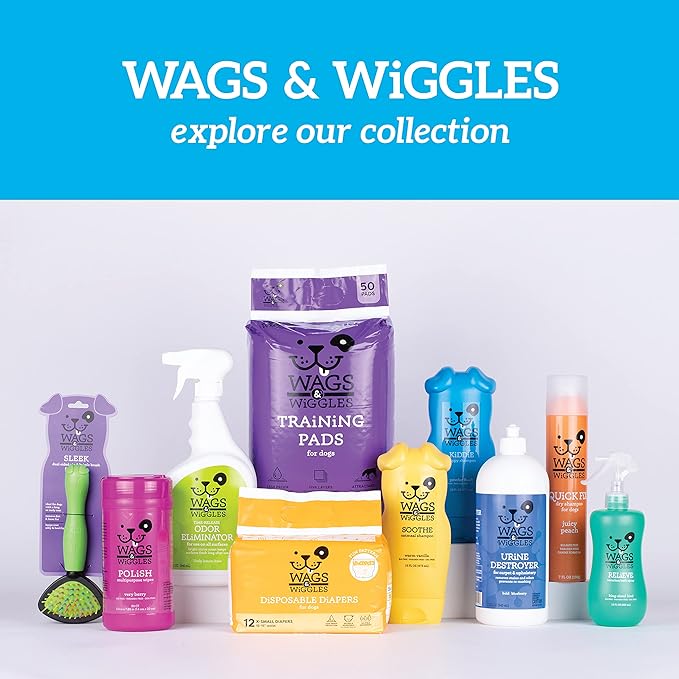 Wags & Wiggles Double Trouble 2-in-1 Dog Shampoo & Conditioner | Cleansing and Nourishing Shampoo and Conditioner for Dogs | Fruity Watermelon Scent, 16 Ounces (Pack of 2)