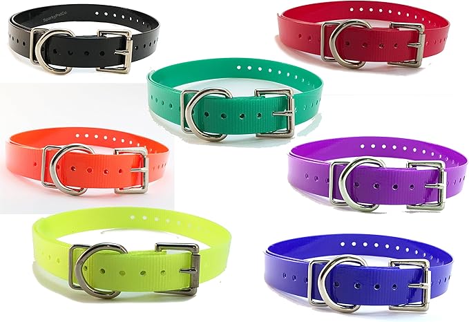 Replacement Strap for Dogtra Collars - 3/4" Wide Ultra-Durable Dog E-Collar Replacement for Training, Bark, Shock, Electric, and GPS Collars - 28" Adjustable Length Solid Red