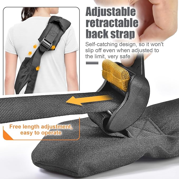 Dog Cat Sling Carrier Adjustable Padded Shoulder Strap with Zipper Pocket for Outdoor Travel (Black)