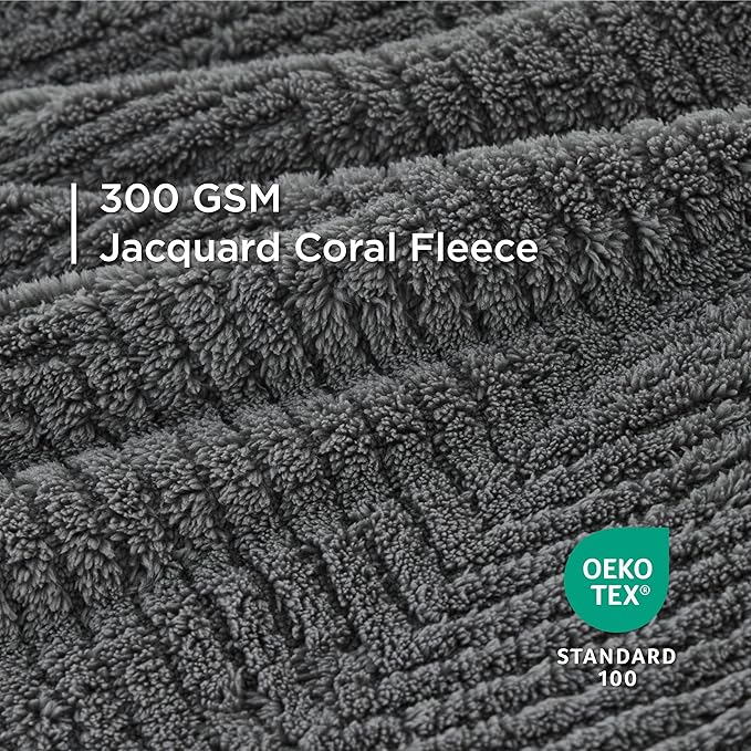 Bedsure 1 Pack 2 Dog Blankets for Small Dogs - 2pcs Washable Soft Fluffy Puppy Blanket with Premium 300GSM Coral Fleece, Cozy Cat Blankets for Indoor Cats, Fuzzy Pet Blanket for Kitten Doggy, Grey