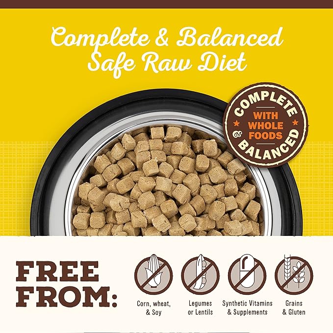 Primal Puppy Dog Food, Freeze Dried Dog Food, Pronto; Scoop & Serve, Complete & Balanced Meal; Also Use As Topper or Treat; Premium, Healthy, Grain Free, High Protein Raw Dog Food (25 oz, 2-Pack)