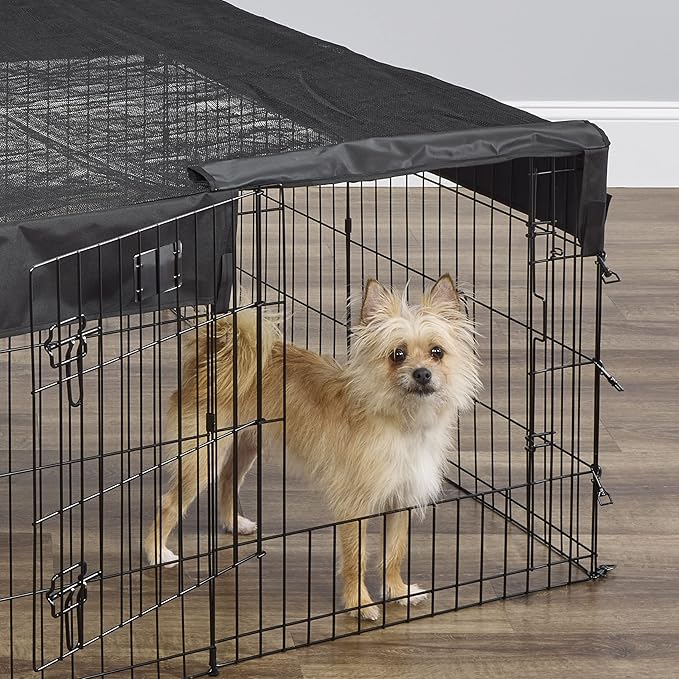 MidWest Homes for Pets Square Exercise Pen Fabric Mesh Top