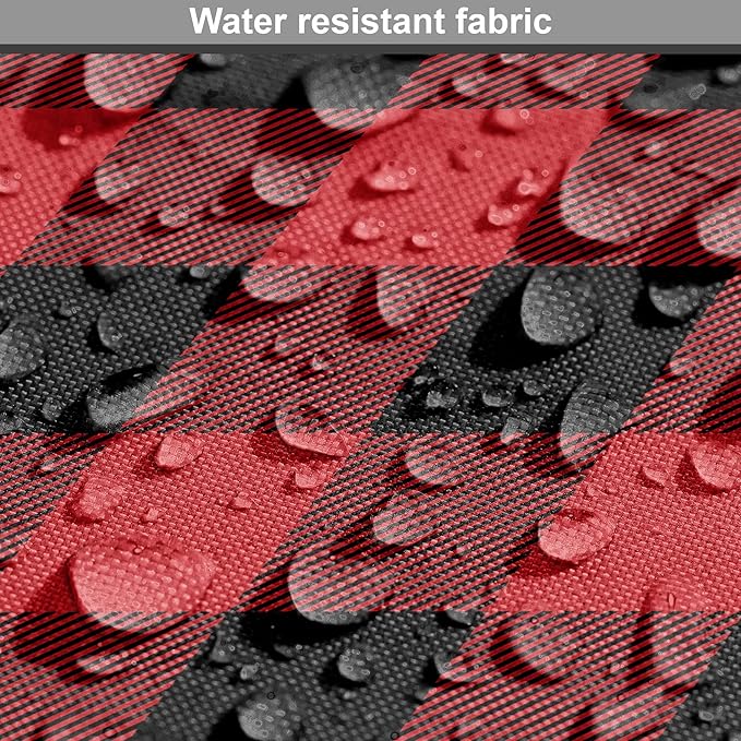 Ambesonne Plaid Dog Crate Cover, Lumberjack Fashion Buffalo Checks Pattern Retro Style Grid Composition, Easy to Use Pet Kennel Cover for Medium Large Dogs, 42 Inch, Orange Black