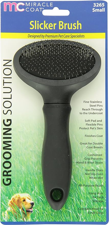 Miracle Care Coat Slicker Dog Brush,Small