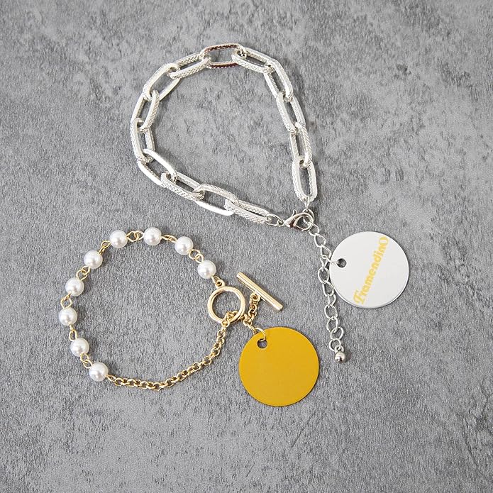 Framendino, Pet ID Tag Colorful Blank Round Double Sided Pets ID Tag Name Phone Number ID Tags Aluminum Charms