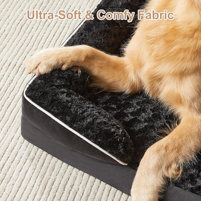WNPETHOME Dog Bed for Extra Large Dogs, Washable Dog Bed with Waterproof Lining & Non-Skid Bottom, Orthopedic Egg Foam Couch for Pet Sleeping, Pet Bed