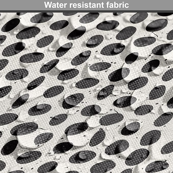 Lunarable Abstract Dog Crate Cover, Monochrome Grunge Pattern with Modern Round Shapes Print, Easy to Use Pet Kennel Cover for Small Dogs Puppies Kittens, 18 Inch, Grey Charcoal