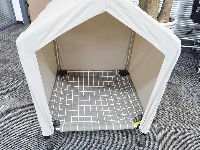 Elevated Dog House for Outdoor or Indoor - Waterproof Dog Tent Cat House, Dog Sunshade Tent, Pet House with Removable Cover, Suitable for Small Cats Dogs
