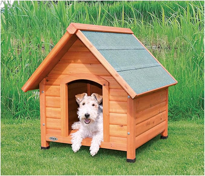 TRIXIE Natura Pitched Roof Dog House, 30" L X 28" W X 30.5" H
