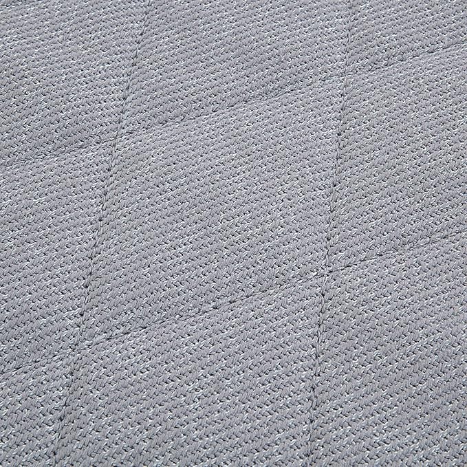 HOMBYS Chew Proof Dog Crate Pad Mat, Indestructible Kennel Pad for Aggressive Chewers, Durable and Water Resistant Teething Puppy Crate Mats for Dogs Cages (Medium(35" L x 22" W), Grey)