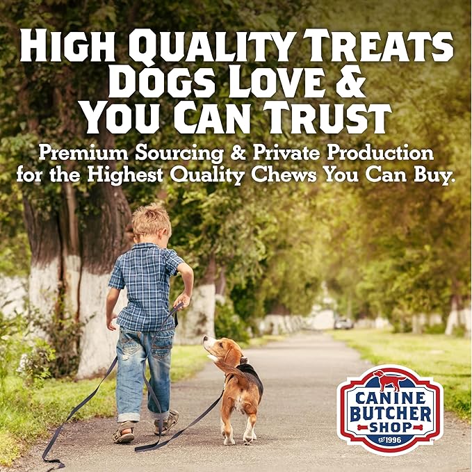 Turkey Tendons for Dogs Made in USA, Raised in USA, All-Natural Dog Chews for Small Dogs, Dog Snack for Large Dogs, Single-Ingredient Treat, Healthy No Hide Dog Chews (8 oz)