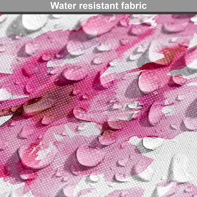 Ambesonne Waterproof Dog Crate Cover, Abstract Floral Peonies Pattern, 18 Inch, Magenta Pink