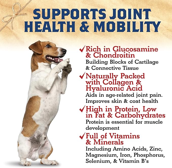 Turkey Tendons for Dogs Made in USA, Raised in USA, All-Natural Dog Chews for Small Dogs, Dog Snack for Large Dogs, Single-Ingredient Treat, Healthy No Hide Dog Chews (8 oz)