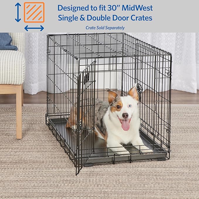 MidWest Homes For Pets Metal Dog Crate Replacement Pan; 30 inch