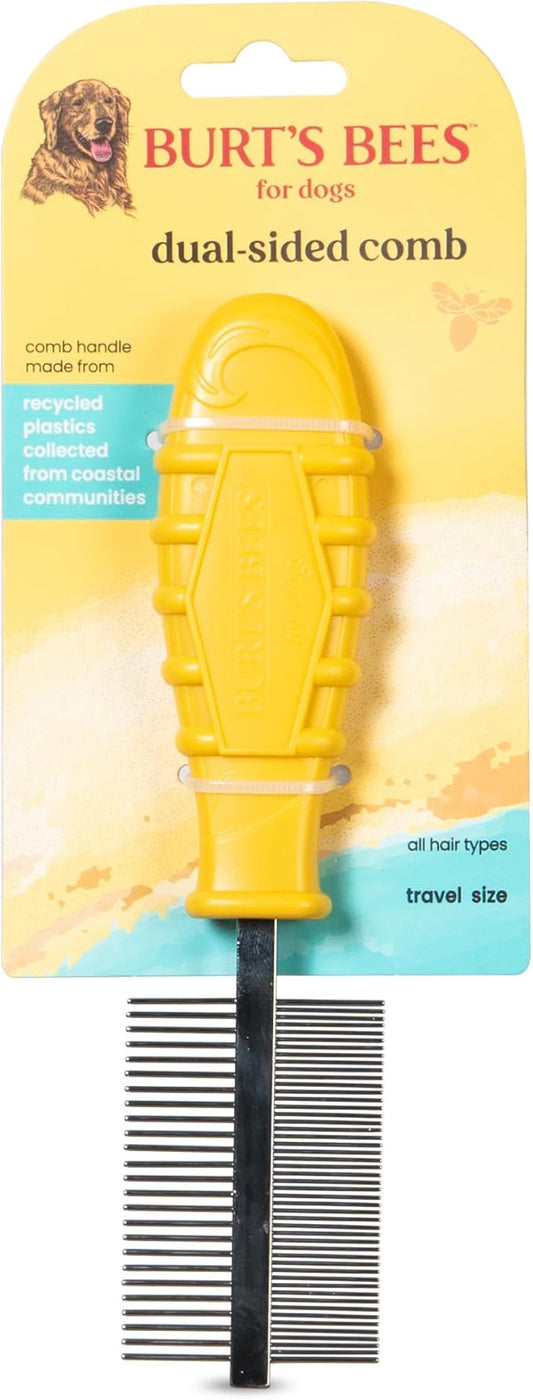 Thoughtfully selected dual sided pet comb for dogs and cats, designed with comfort in mind