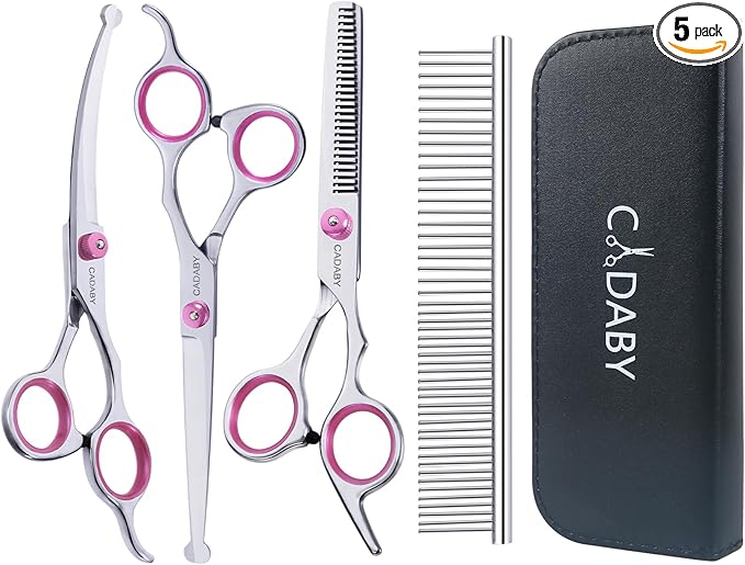 Thoughtfully selected dog grooming scissors for dogs and cats, designed with comfort in mind