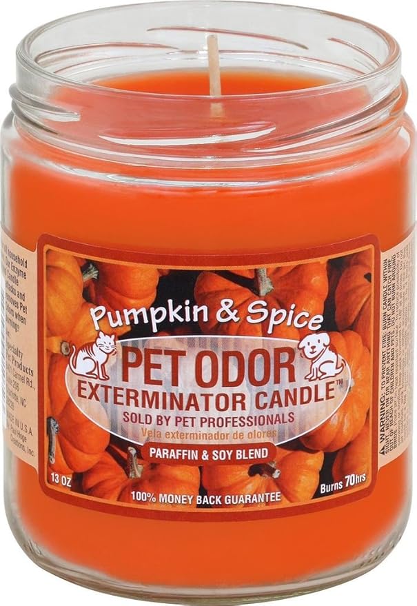 Thoughtfully selected pet odor candle for dogs and cats, designed with comfort in mind