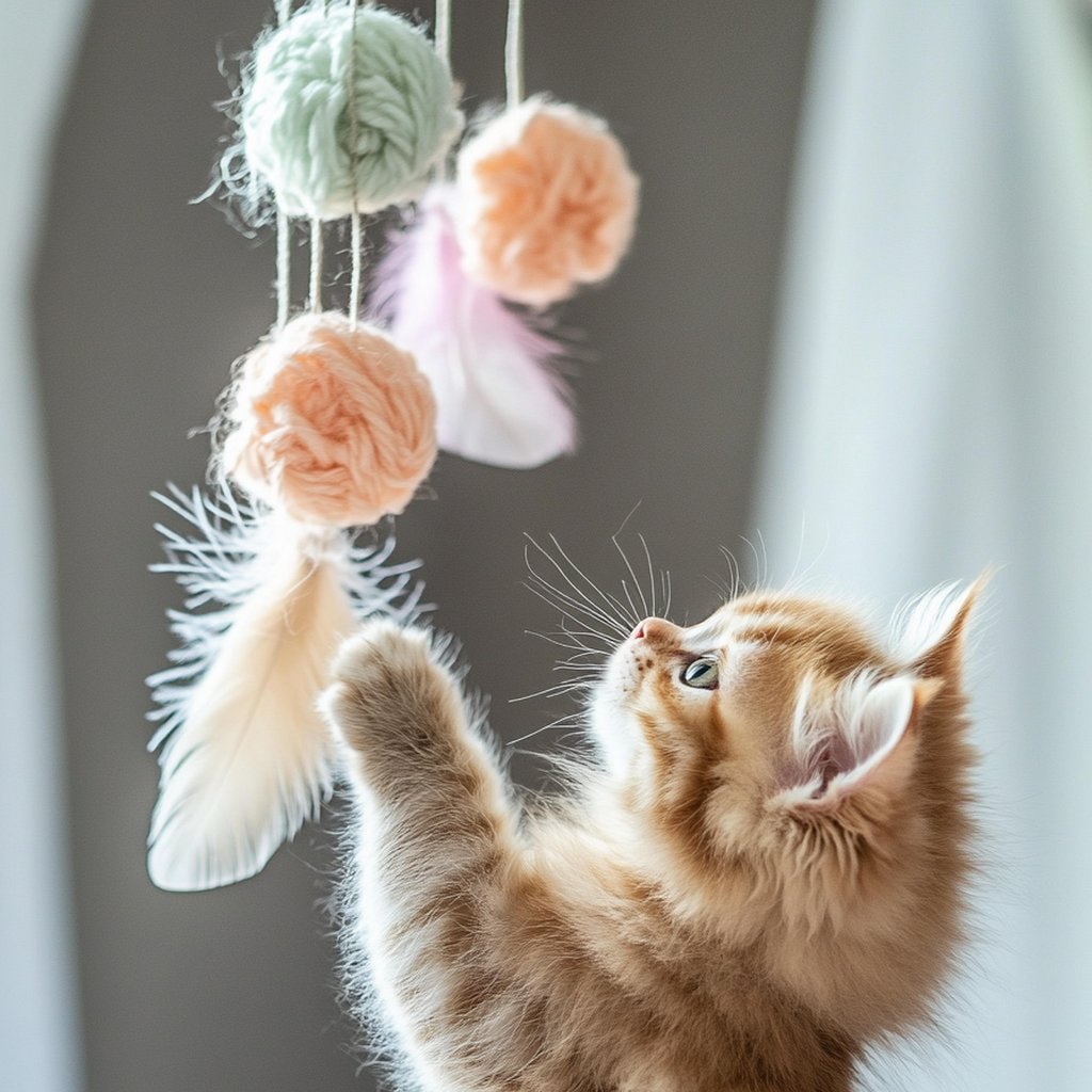 Interactive and instinct-driven toy collection for cats by Pether