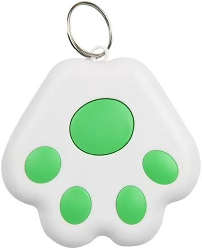 Dog Collar GPS Tracker, Paw Print Design, Multi-Color (Green)
