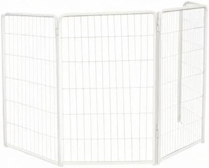 FXW Homeplus Dog Playpen for Indoor Use - Stress-Free and Safe Play, Heavy Duty 45 Inch 4 Panels Dog Pen for Large Dogs, White│Patented