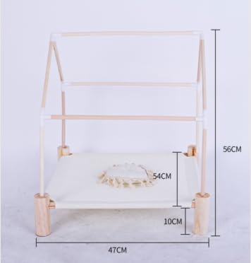 ABULU Pet House Tent Dog Kennel and Cat Kennel: Detachable and Washable, Cute Princess Room Small Dog Teddy Bed (White)