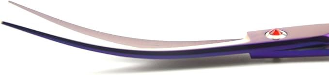 LILYS PET Professional PET Grooming Scissors Kit,Coated Titanium,Sharp and Strong Stainless Steel Blade for Dogs Cats Hair Cutting,3 Pieces of Scissors with a Comb and a Case (8.0 inches, Purple)