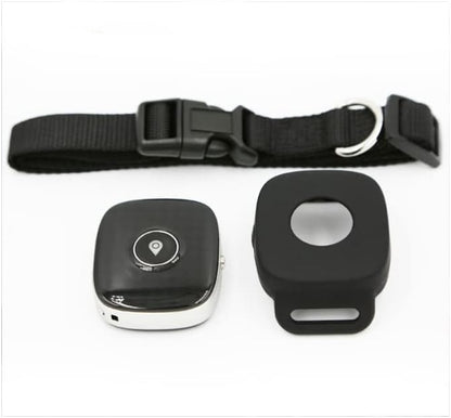 Bundle Pack Q68 PET Tracker- Waterproof,Unlimited Range,LED Collar,SIM Card with Free 1 Month Trial Everything Included (Medium, RED)