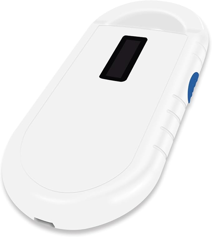 Smoostart Microchip Scanner, 1000 Records Increased Huge Data Storage Upload to PC, Scanning Distance and Speed Increase, Only Compatible with FDX-B/EMID (15/10) Digits Microchips