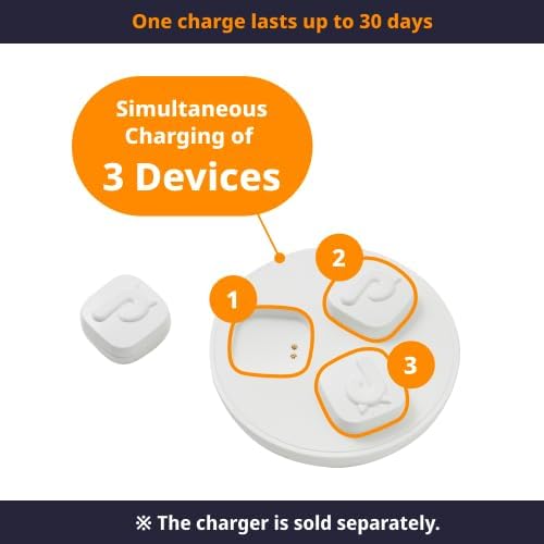 LavvieTAG Charger & Scanner Set | Smartwatch for Cat ID Tag Light (0.01lbs) Activity Analysis Heath Care Calrorie Consumption App Integration Monitor Fitness Tracker(Charger&Scanner Included)