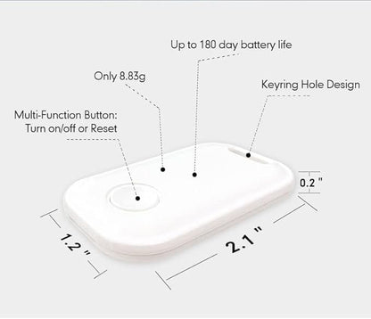 EtripTag Tracker Global Positioning Device GPS Finder Works with Find My app and Authorized MFI with Genuine Italian Leather Collar Large 23.5in Long for Dogs
