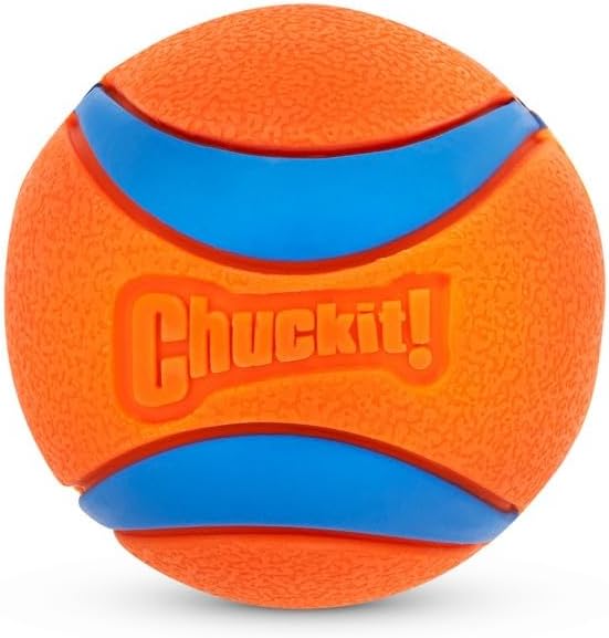 Chuckit! Ultra Ball Dog Toy - Small Bouncy Fetch Balls For Dogs 0-20 lbs - Made from Durable Rubber - Floating Water Pet Toys - Size Small - 2-inch Diameter - Pack of 2
