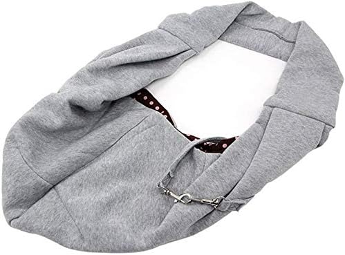 Pet Sling Carrier Bag Travel Tote for Cats Dogs, Up to 16 lbs (Gray)