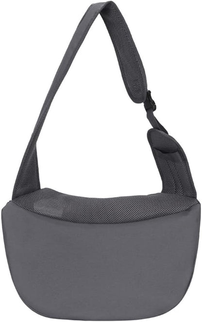 Pet Sling Carrier Bag Dog Cat Hand-Free Sling Carrier Shoulder Bag Breathable Mesh Pet Puppy Travel Bag Adjustable Shoulder Strap Pet Tote Bag Handbag for Small Dog Cat Puppy Outdoor Walking Travel
