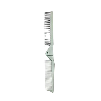 Folding Small Dog Grooming Brush - Perfect for Shih Tzus, Yorkies, and Maltipoos - Ideal Puppy Hair Brushes for Maltese and Small Breeds(Green)