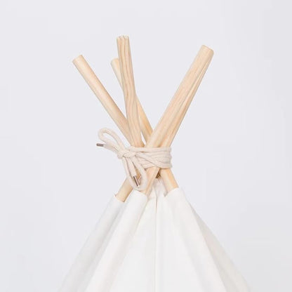 Dog Teepee Bed Cat Tent Portable Houses Pet Puppy with Thick Cushion (L:Size fits 15kg/33lbs (Pets))