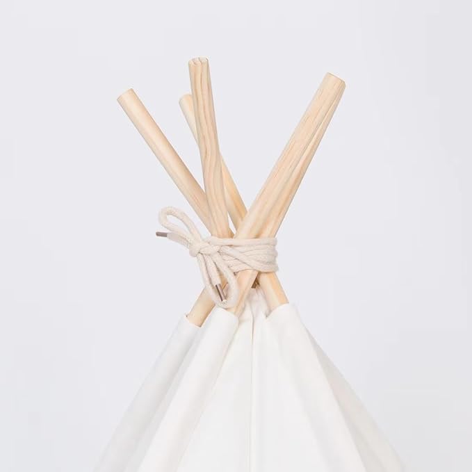 Pet Teepee Dog & Puppy Cat Tents Tipi Bed Portable Houses with Thick Cushion for Pets Up to 20lbs