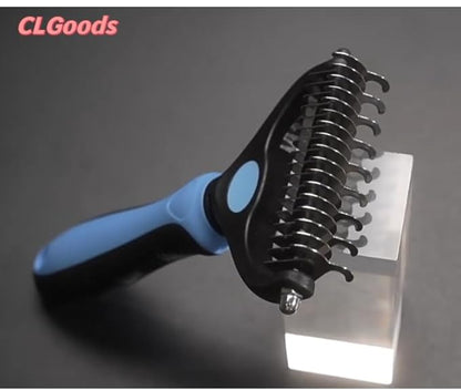 Pet Dual-Sided Dematting Comb，Pet Grooming Comb- Double Sided Shedding, Dog Comb，Pet Comb，Dog Comb for Shedding, Pet Comb