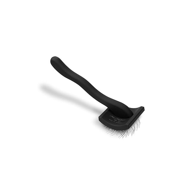 Chris Christensen Baby K Dog Slicker Brush, Groom Like a Professional, Fluff Detangle Style, Saves Time Energy, Black, Small