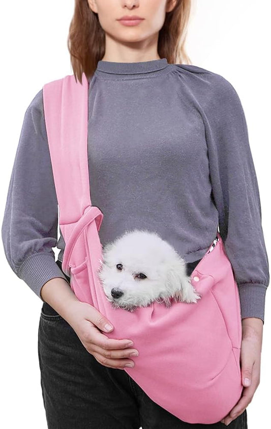 FEimaX Dog Sling Carrier, Pet Papoose Slings Bag for Small Dogs Cats, Puppy Hands Free Satchel Tote Pouch Carriers Doggie Crossbody Shoulder Carry Bags for Outdoor Travel