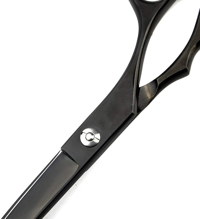 LILYS PET Professional PET DOG Grooming Coated Titanium scissors suit Cutting&Curved&Thinning shears (7.0 inches, Black)…