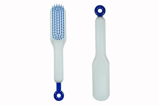 Stretchable Puppy Brush ， Soft Dog Brush - Gentle Grooming Brush for Small Dogs, Perfect for Yorkie, Shih Tzu, Maltipoo ，Dog Hair Remover Brush (White)