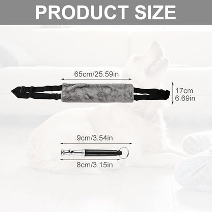 Dog Sling with Stainless Steel Pet Whistle, Dog Lifter for Large Elderly Dogs, Dog Support Harness for Back Legs, with Adjustable Japanese Buckle(Size:M)
