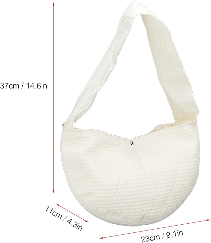 Asixxsix Dog Sling Carrier, Breathable Hand Safe Pet Sling Carrier Soft Comfortable Cat Sling Carrier with Widen Shoulder Strap for Outdoor, Traveling, Subway, Small Dogs,