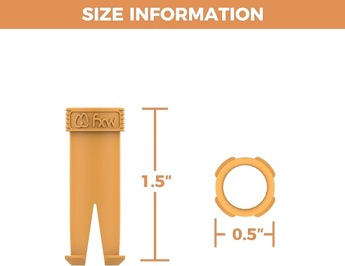 FXW 32 Pieces Muffler Tubes, Compatible with FXW Rollick/Instant Dog Playpen (Replacement for HomePlus/Dog Gate), Orange │ Patented