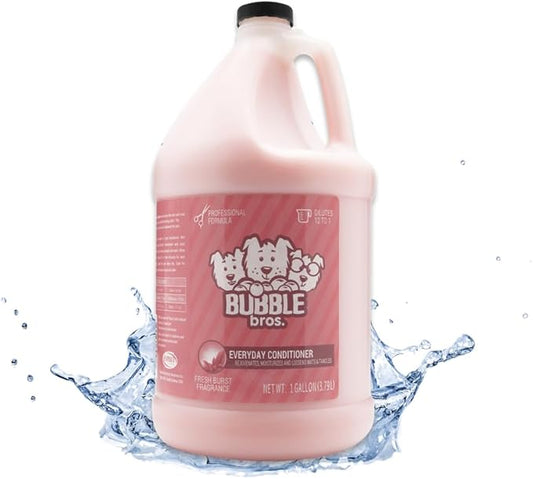 Everyday Conditioner for Dogs, Gallon - Natural, Moisturizes and Conditions The Skin and Coat of Your Pets, Loosens Mats and Tangles, Eliminates Static in The Coat