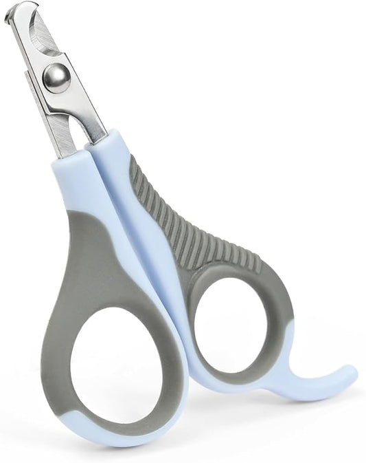 WePet Pet Nail Clippers U07.2, Professional Claw Trimmer, Scissor for Cats, Puppies, Kittens, Hamsters, Rabbits and Small Animals, Sharp, Safe, Small, Grey/Blue