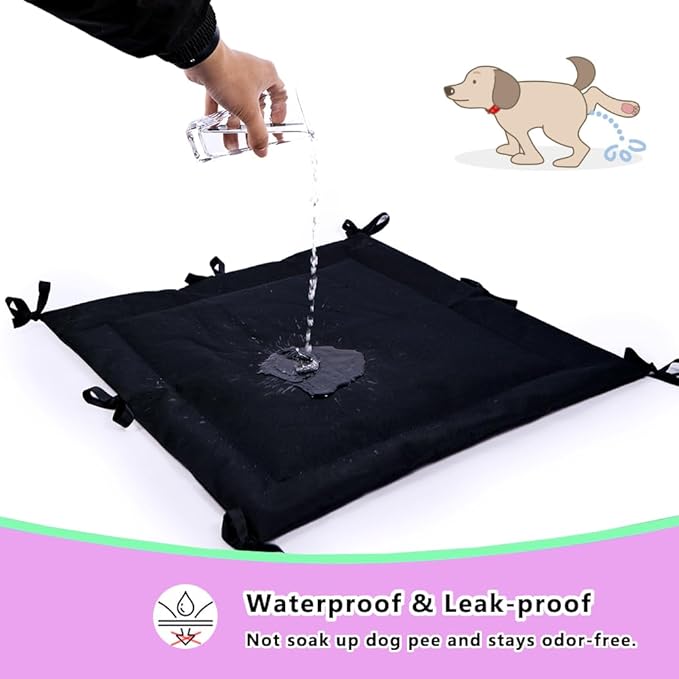 Waterproof PU Dog Crate Divider Panel – Durable Leather Dog Kennel Divider with Ties, Ideal for Puppy Crate Training, Fits 36" Crates. (Divider Only, Crate Not Included)