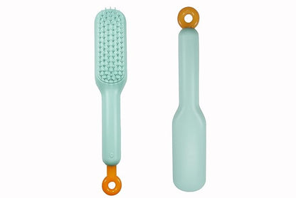 Stretchable Puppy Brush ， Soft Dog Brush - Gentle Grooming Brush for Small Dogs, Perfect for Yorkie, Shih Tzu, Maltipoo ，Dog Hair Remover Brush (Green)