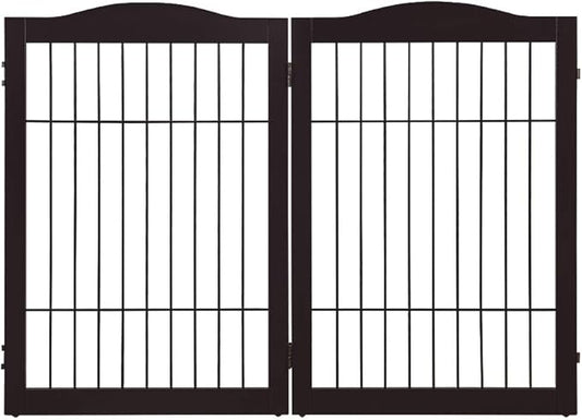 beeNbkks Extension Kit, 2 Panels Freestanding Dog Gate for Narrow Small Space Doorways Hallway