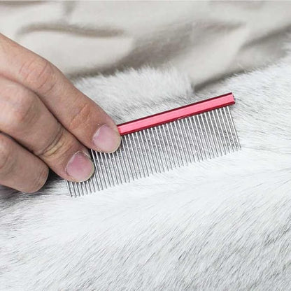 Pet Grooming Comb Rat Tail Comb Cat Hair Trimmer Combs Dog Hairstyle Comb Float Hair Removal Dematting for Cat Dogs Cat Comb Dog Comb Rounded Ends Pet Hair Comb for Home Grooming (One Size,black 3)